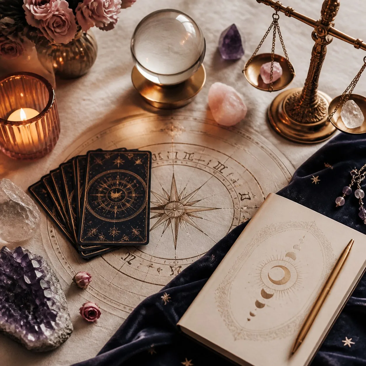An illustration exploring the accuracy of free psychic readings