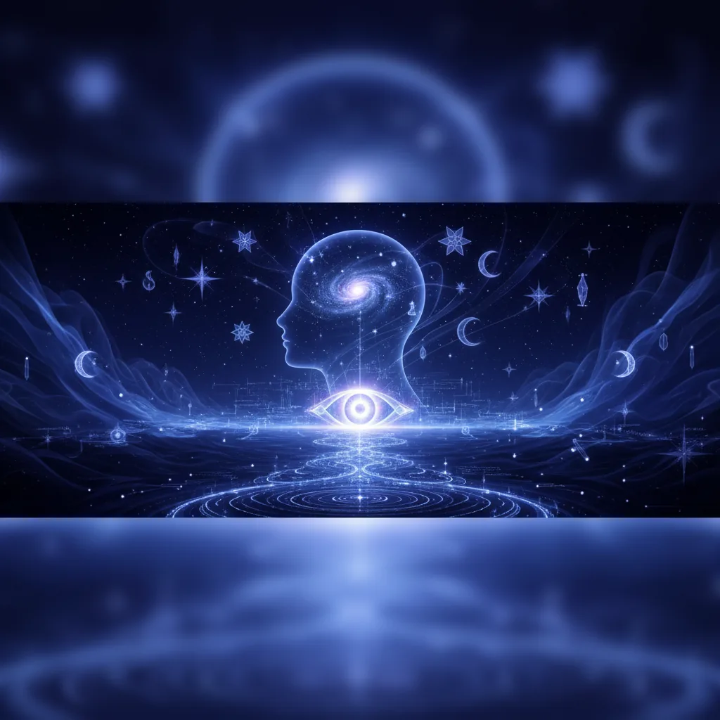 An illustration about reflecting on an online psychic session