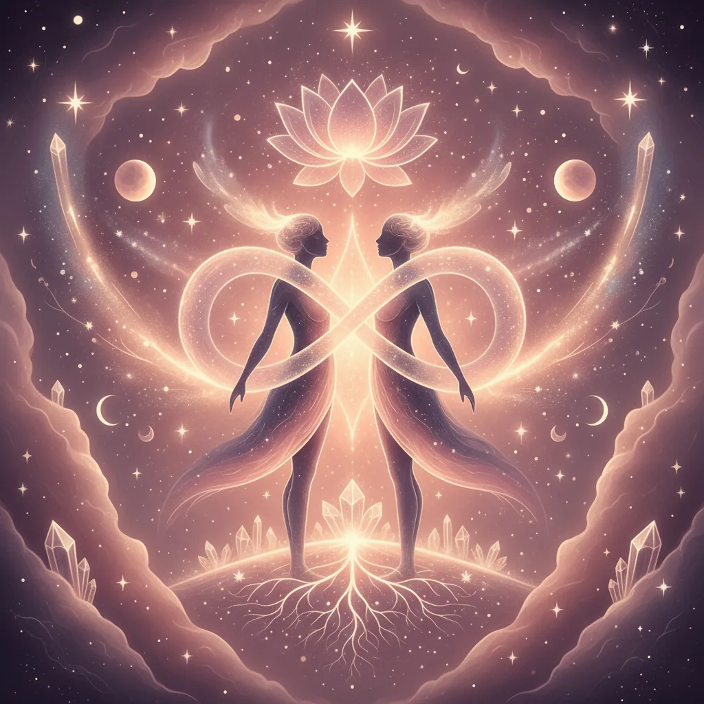 An illustration of a soulmate connection